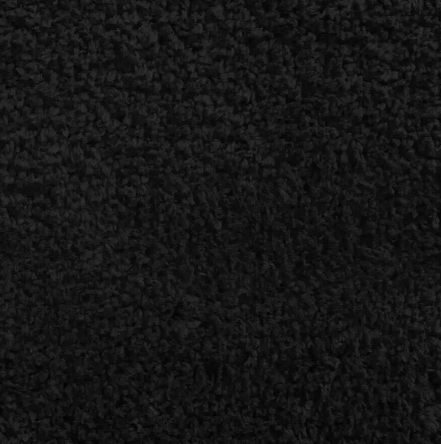 Habitat Recycled Plain Cosy Shaggy Rug - 160x230cm - Black