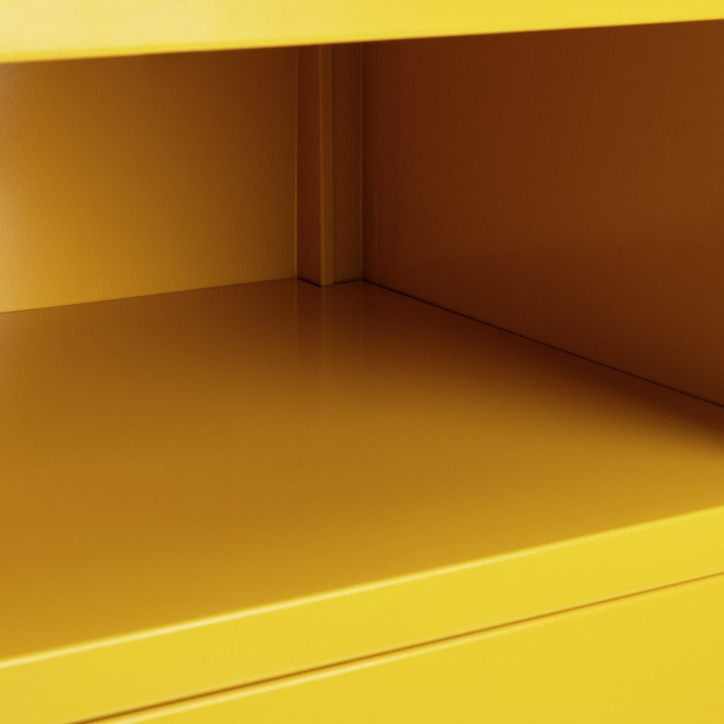 Habitat Stevie 1 Door Bedside Table - Mustard