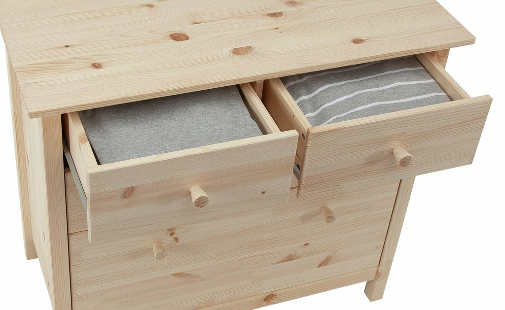 Scandinavia Kids 4 Drawer Chest - Pine | Wooden Storage, Bedroom Unit, Natural