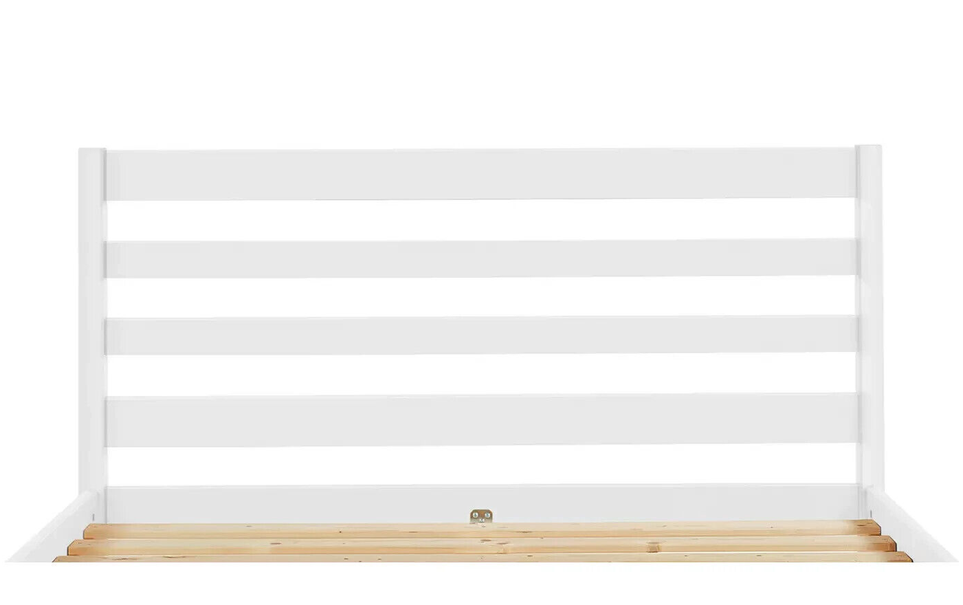 Home Kaycie Double Wooden Bed Frame White | Sturdy Strong Bedframe with Mattress