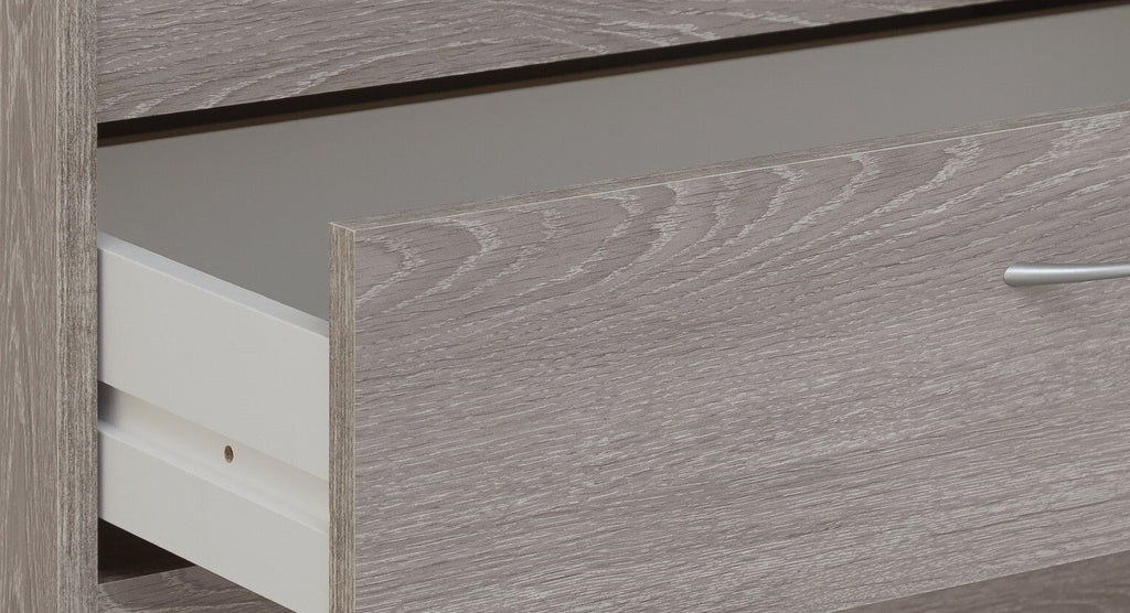 Seville 5 Drawer Chest - Grey Oak Effect