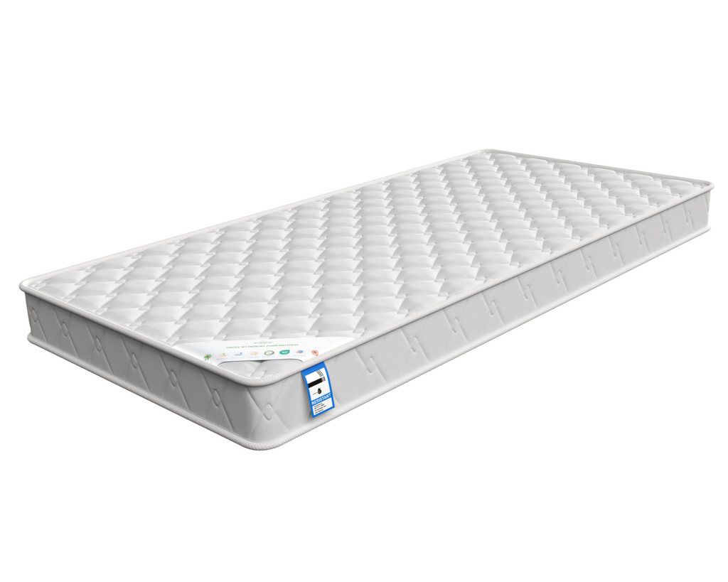 Skylar Single Bed Frame - Black with Memory Foam mattress